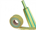 Yellowgreen Stripped Flexible flammhemmendem Dünnwandig Tubing W-1-HL (2X, 3X)