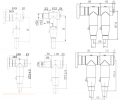  630A Deadbreak tee conector (blindado)